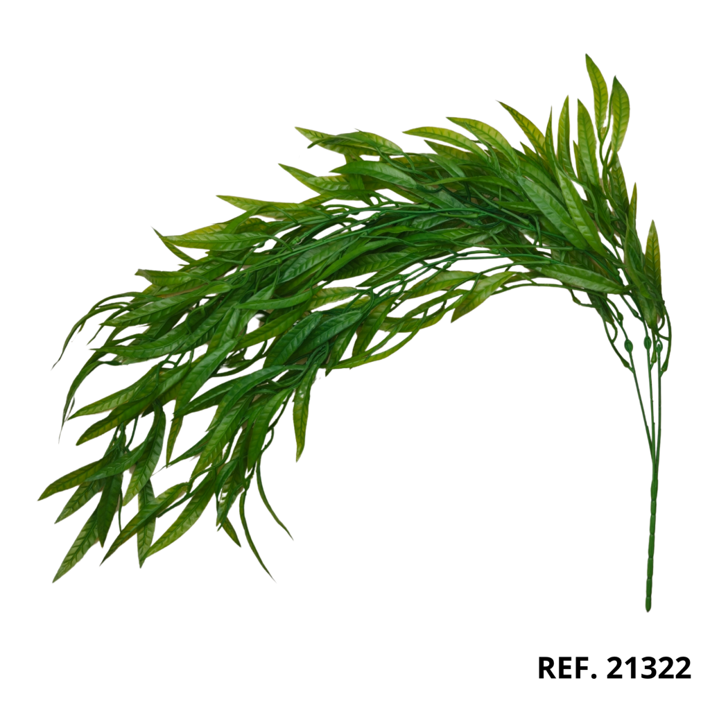 Colgante artificial de follaje verde con efecto cascada - FlorYou