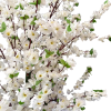 Cerezo artificial blanco en flor sobre tronco estilizado